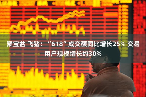 聚宝盆 飞猪：“618”成交额同比增长25% 交易用户规模增长约30%